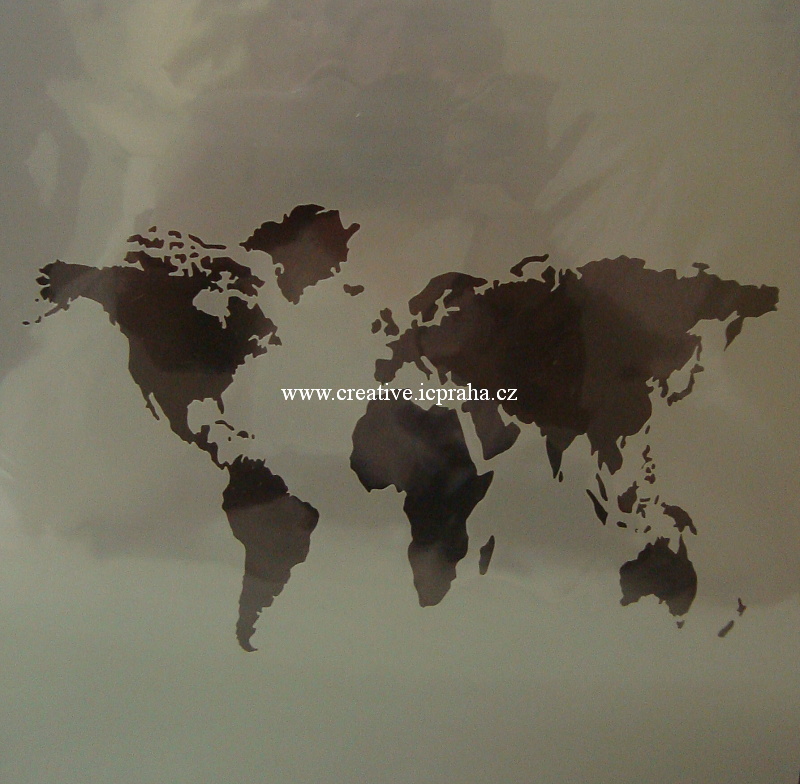 iStencils 20x20cm - Mapa světa